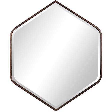 Magda Hexagon Wall Mirror